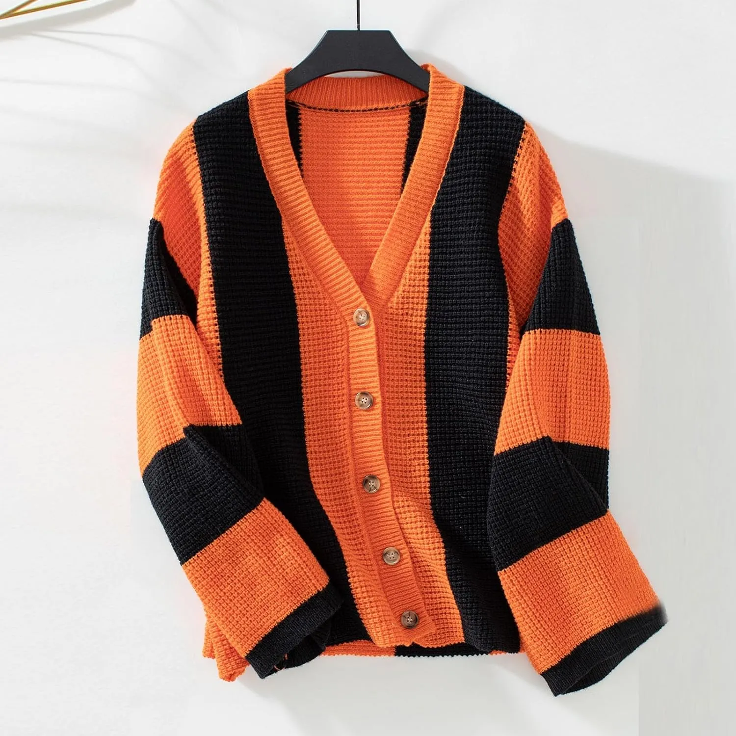 2024 Long Sleeve Cardigans For Women Oversized Comfy Open Front Knit Sweaters Chunky Soft Button Down Fall Cardigans