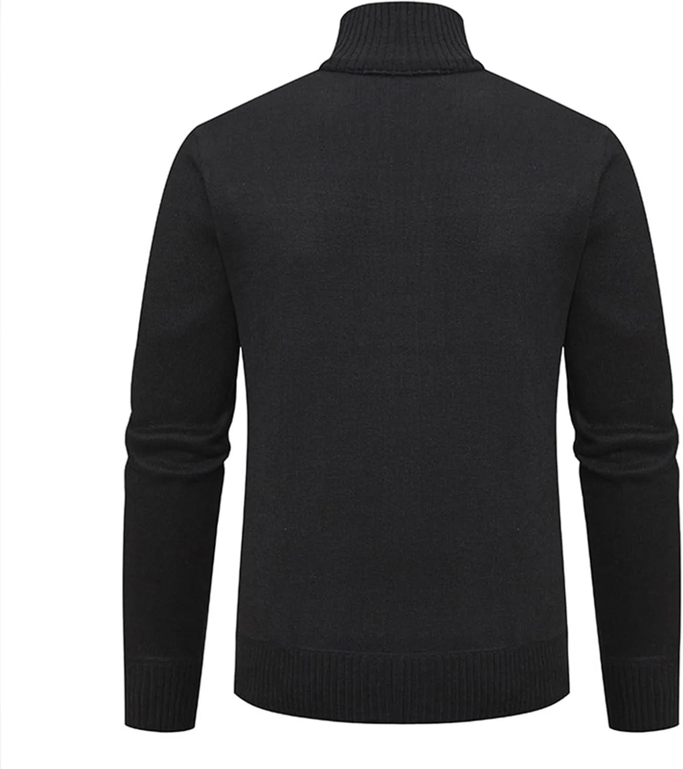 BIFUTON Mens Cardigan Sweater, Mens Casual Zip Up Cardingan Sweater Stand Collar Slim Fit Soft Knitted Sweater Fashion Jacket
