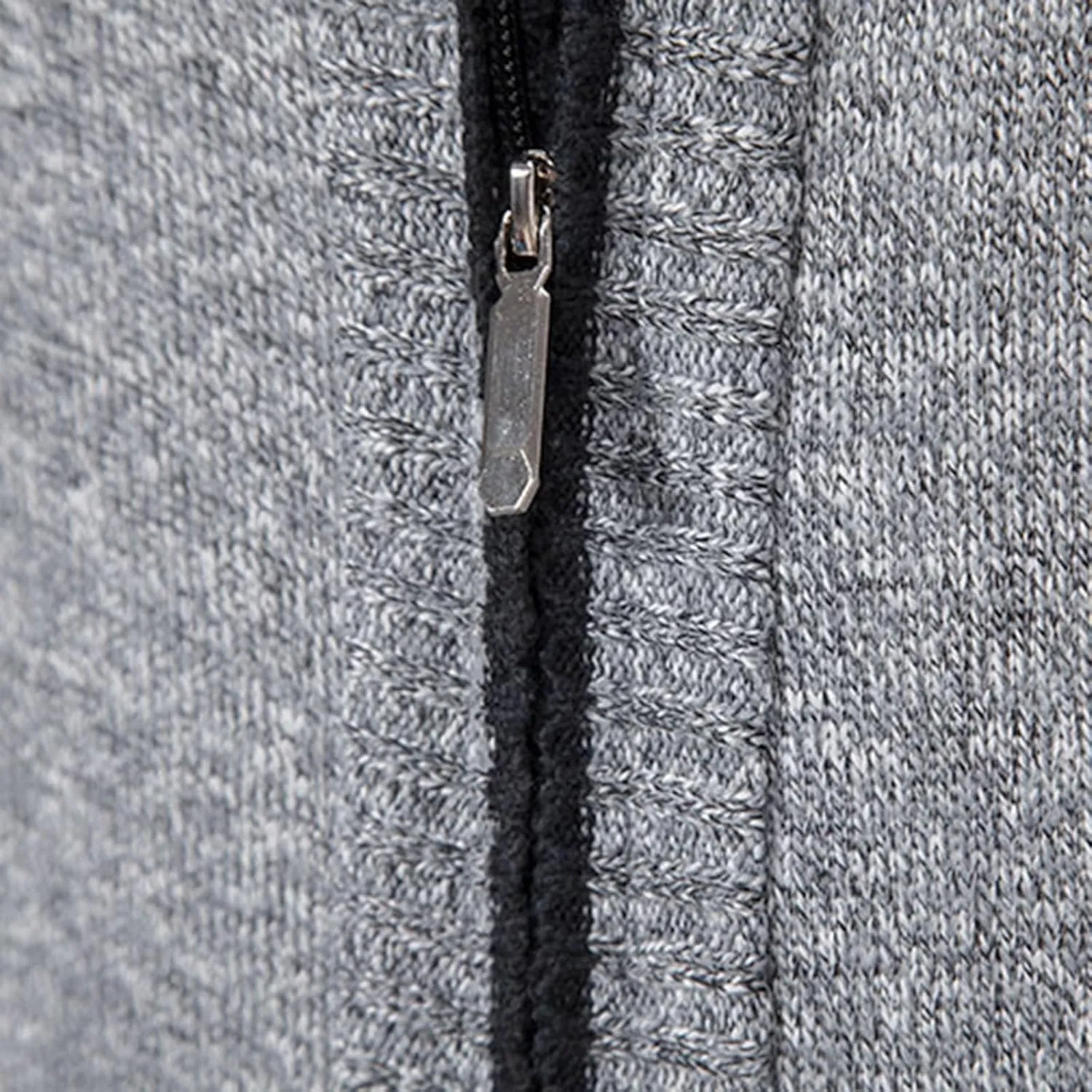BIFUTON Mens Cardigan Sweater, Mens Casual Zip Up Cardingan Sweater Stand Collar Slim Fit Soft Knitted Sweater Fashion Jacket
