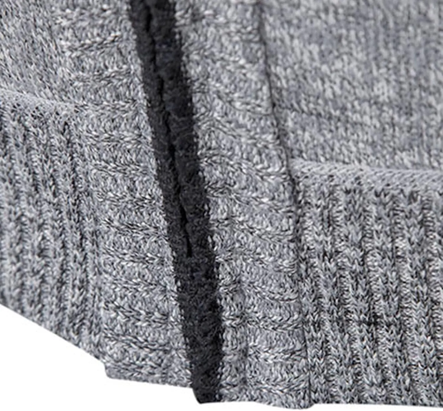 BIFUTON Mens Cardigan Sweater, Mens Casual Zip Up Cardingan Sweater Stand Collar Slim Fit Soft Knitted Sweater Fashion Jacket