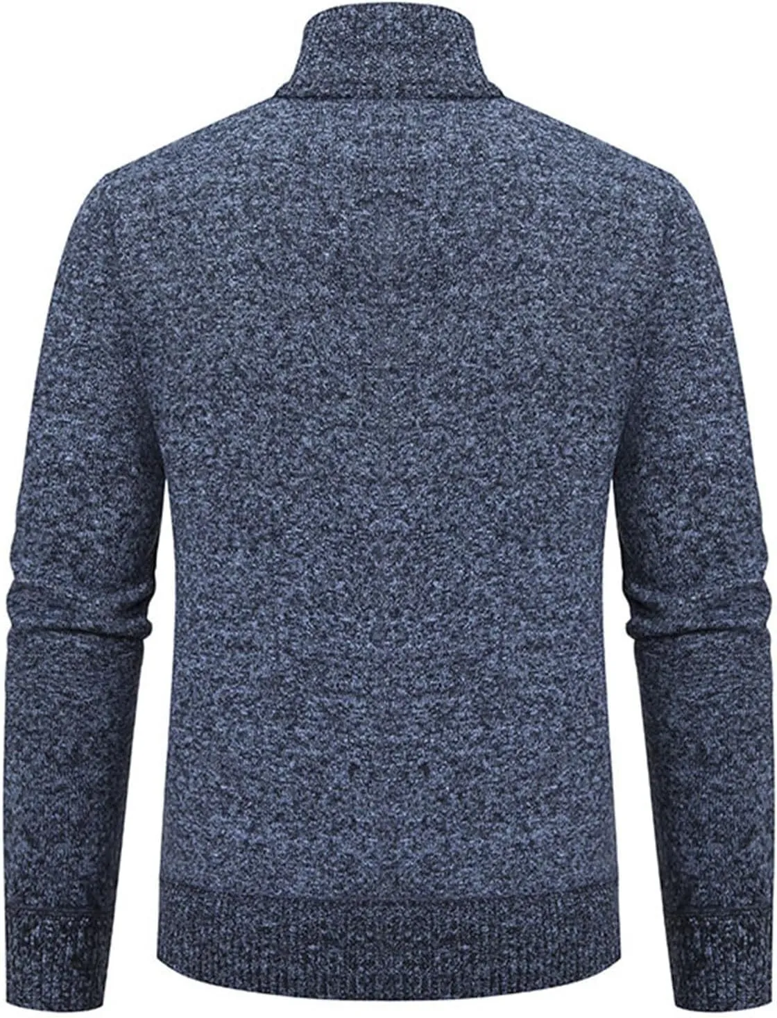 BIFUTON Mens Cardigan Sweater, Mens Casual Zip Up Cardingan Sweater Stand Collar Slim Fit Soft Knitted Sweater Fashion Jacket