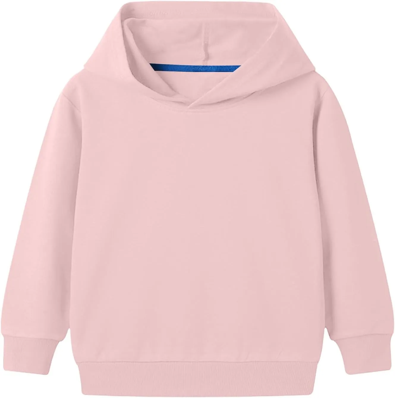 Black Hoodie For Kids Baby Girls Boys Long Sleeve Solid Hooded Sweatshirt Unisex Cute Cotton Crewneck Soft Cloths