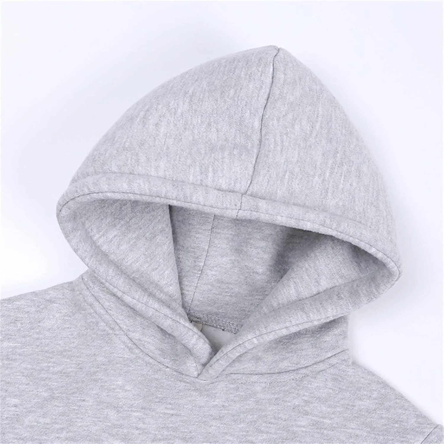 Boys and Toddlers' Fleece Pullover Casual Pocket Solid Hoodie Sweatshirts Infant Kids Girls Sport Long Sleeve Tops