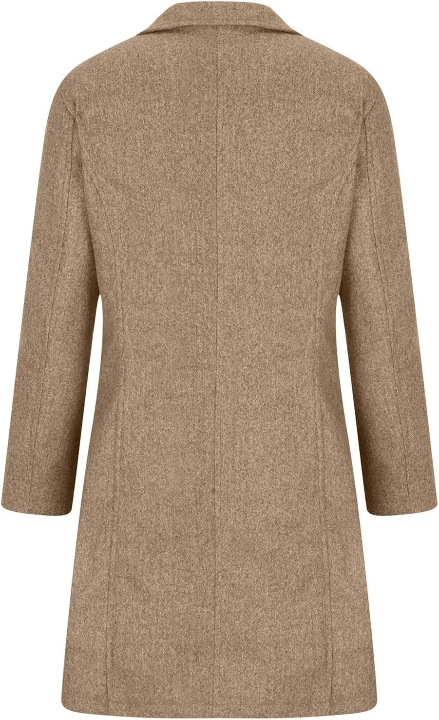 BZGTZT Winter Coats For Women 2022 Fashion Mid-Length Stand Collar Trench Coat Wool Blend Pea Coats Business Jacket Outwear