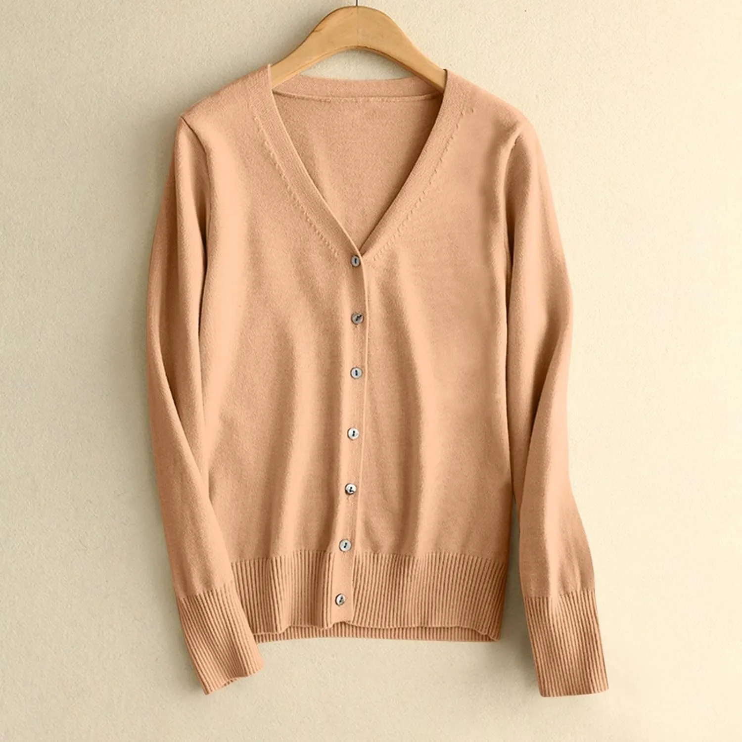 Cardigan Sweaters for Women Button Down Open Front Cardigans Long Sleeve Lightweight Knit Jacket Outwear Fall Outfits
