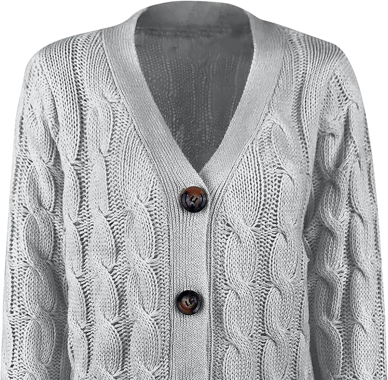 Cardigan Sweaters for Women Button Long Sleeve Cable Knit Sweater Loose Open Front Casual Fall Fashion Cardigans