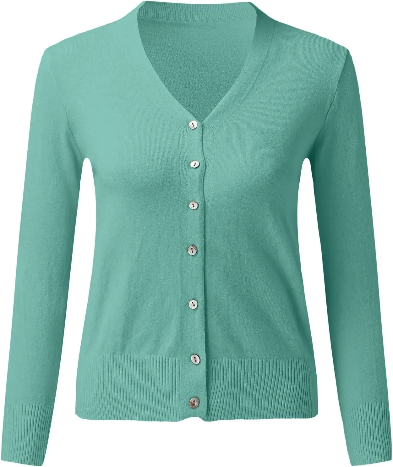 Cardigan Sweaters for Women Lightweight Solid Cropped Kimono Cardigans 2024 Fall Open Front Coat Button Knited Sweater