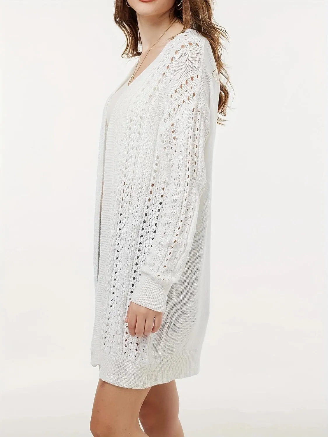 Cardigan Sweaters for Women Long Sleeve Soft Long Lightweight Knitted Top