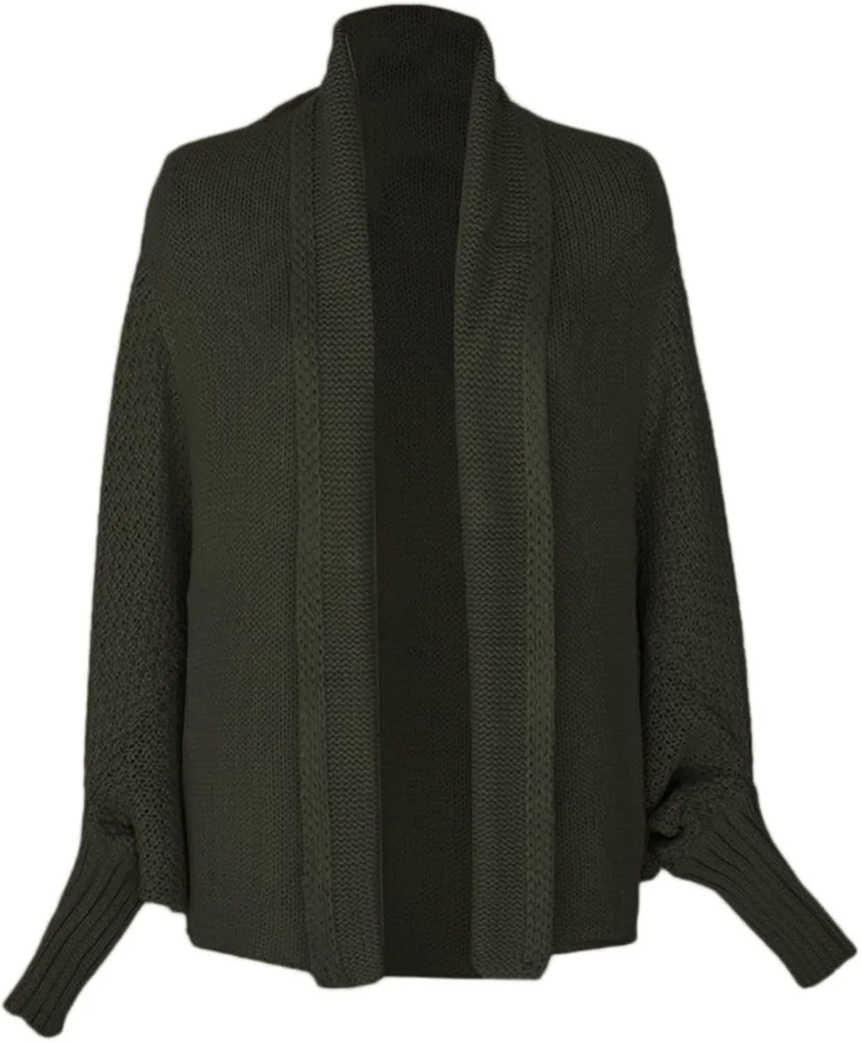 Cardigan Sweaters for Women Oversized Chunky Knit Kimono Slouchy Wrap Batwing Open Front Outwear Coat