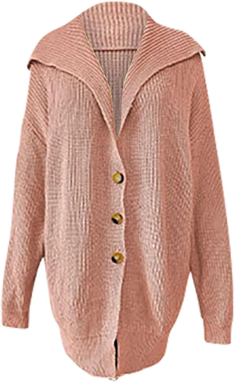 Cardigans for Women Trendy Casual Open Front Sweater Crochet Lapel Callored Soft Knit Long Sleeve Cardigan Coats