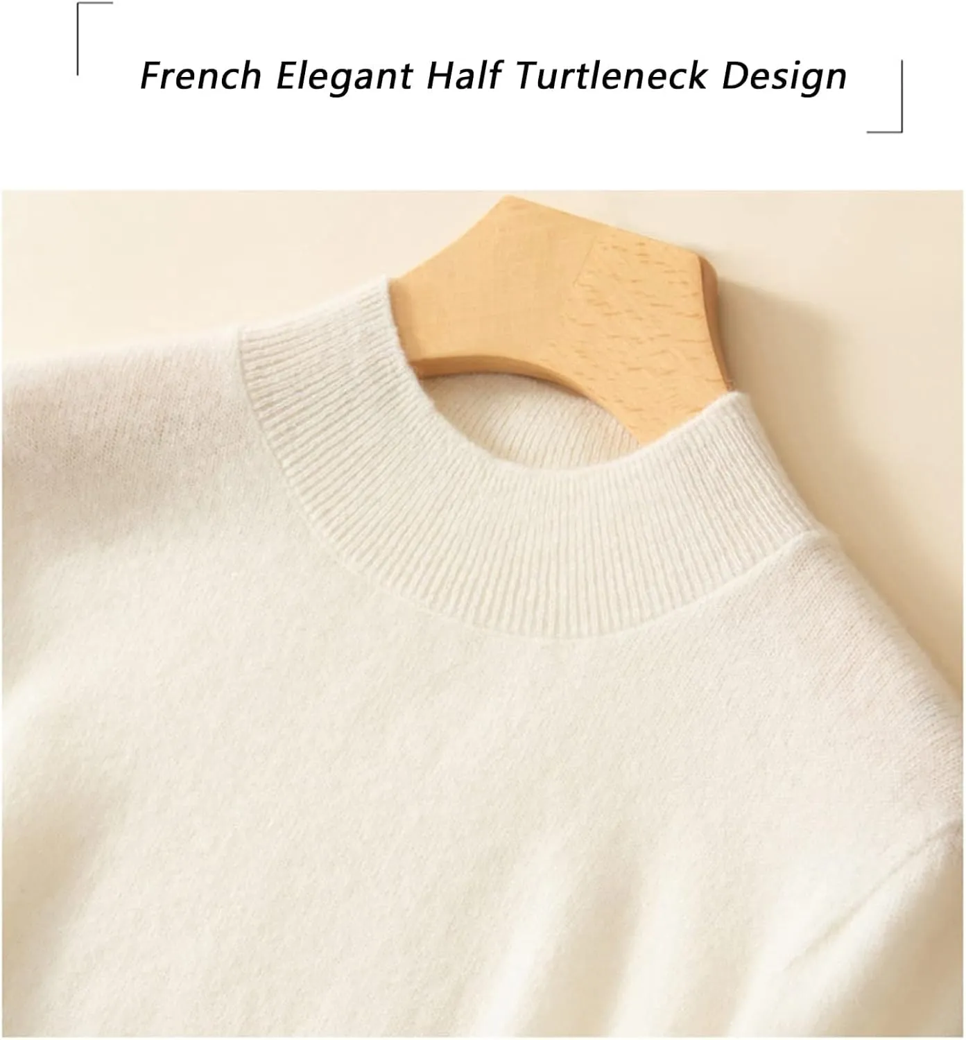 Cashmere Sweaters for Women, 100% Pure Cashmere Long Sleeve Crew Neck Soft Warm Knit Pullover Sweaters