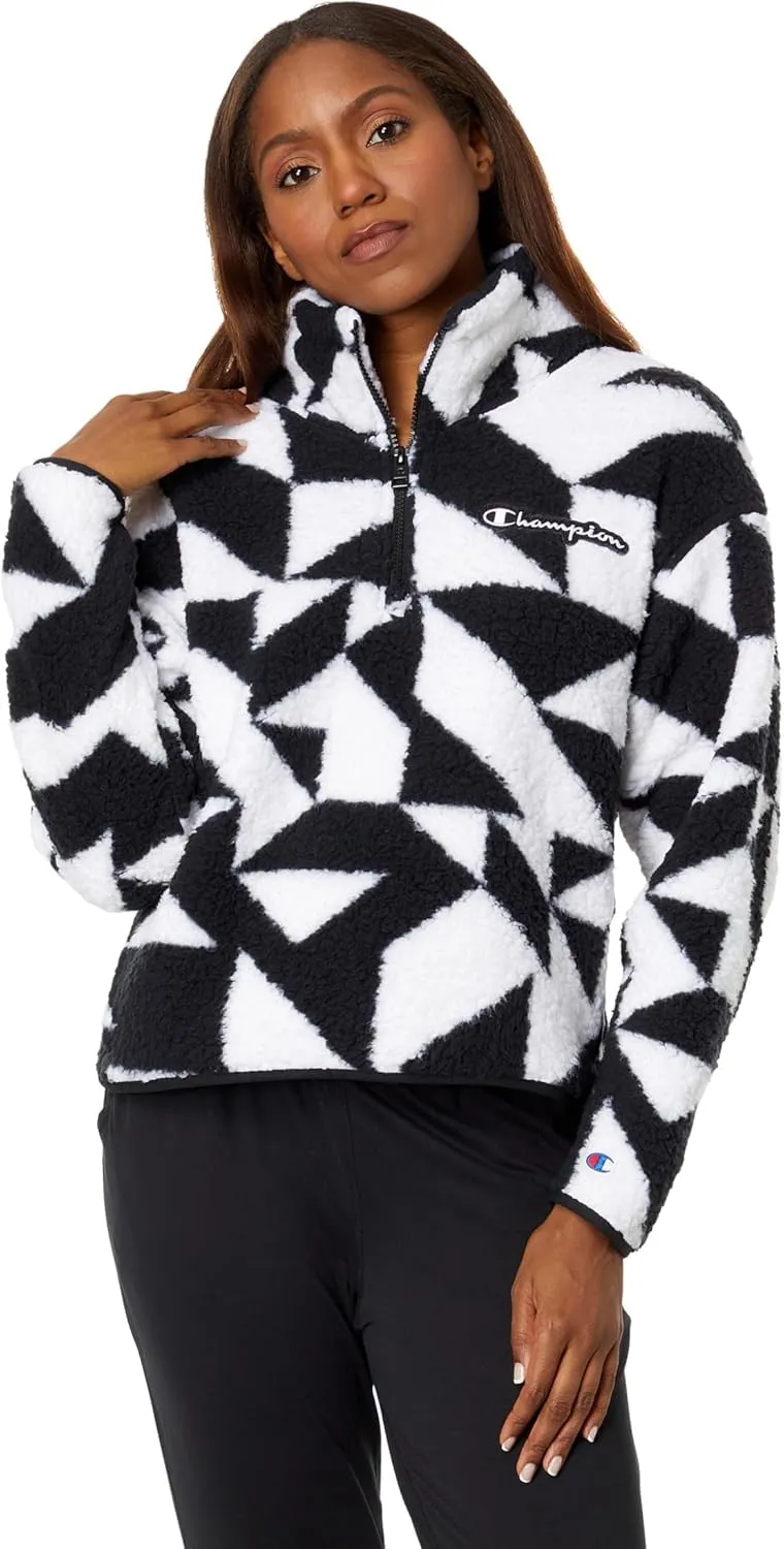 Champion Women's Cozy High Pile Quarter Zip Pullover