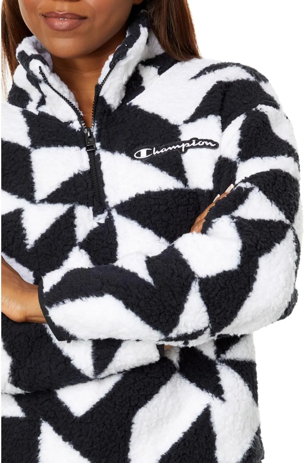 Champion Women's Cozy High Pile Quarter Zip Pullover