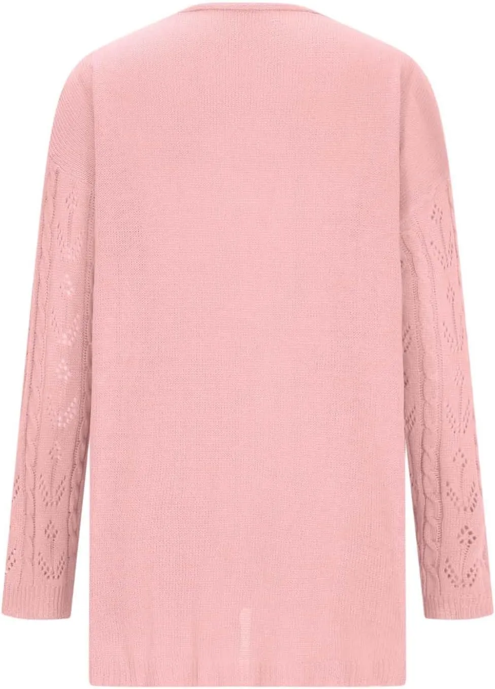 Chic Cable Knit Cardigan for Womens Open Front Cardigan Sweaters Fashion Crochet Cable Knit Chunky Outwear Coats