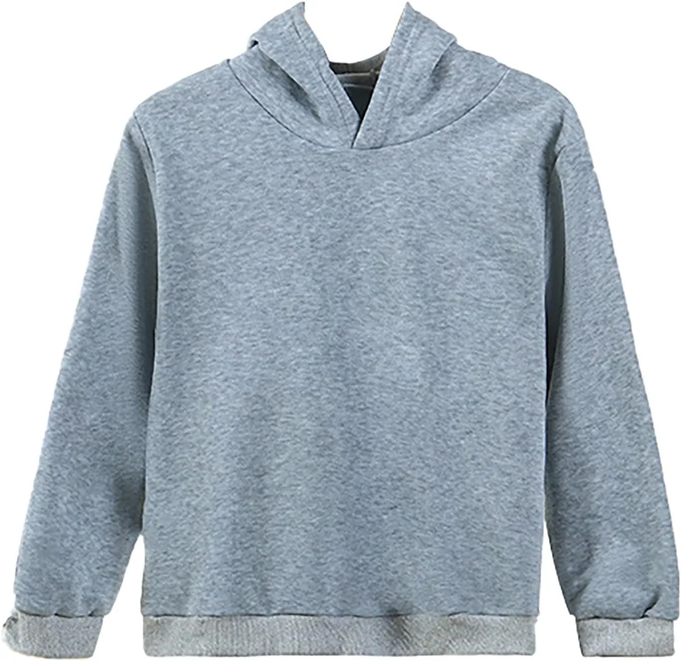 Children's Kids Hoodie Solid Color Long Sleeve Basic Plush Hoodies Pullover Soft Sweatshirt Fall Winter Clothes