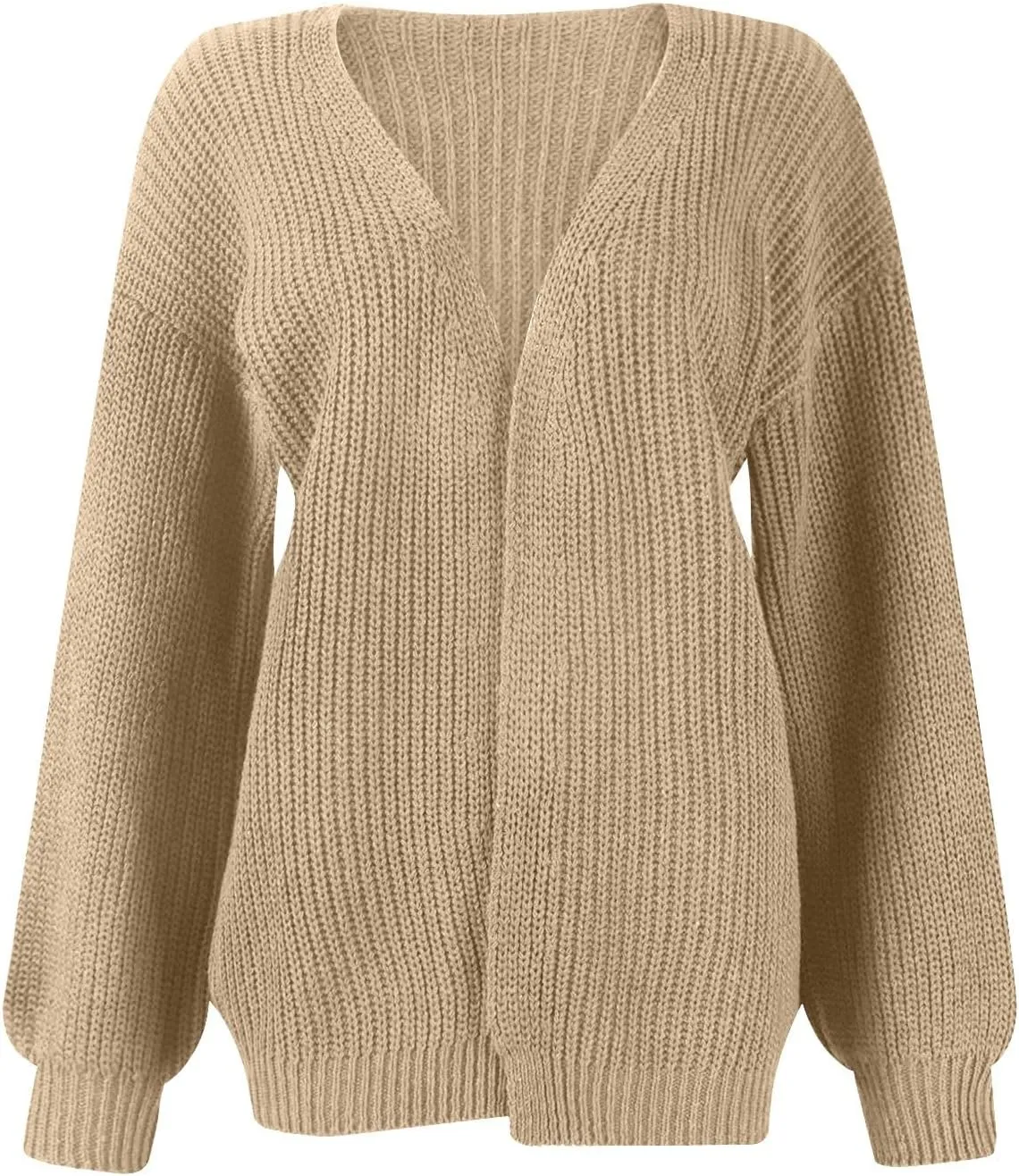 Chunky Cardigan Sweaters for Women Casual Comfy Open Front Long Cardigan Loose Fit Winter Warm Oversized Sweaters