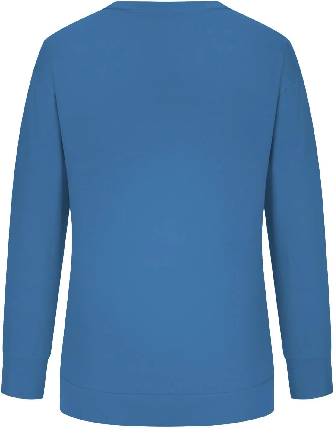 Crew Neck Sweatshirts Women Casual Loose Soft Long Sleeve Pullover Color Block Side Split Tops Lightweight Fall Outfit