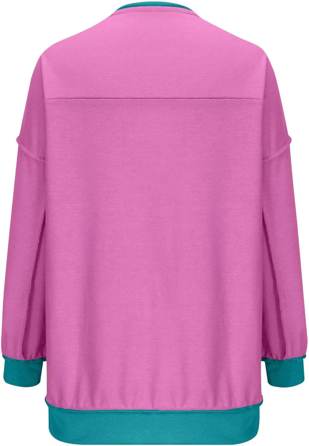 Crewneck Sweatshirts for Women Soft Long Sleeve Pullover Tops Lightweight Womens Sweatshirts Loose Fit Splicing Top
