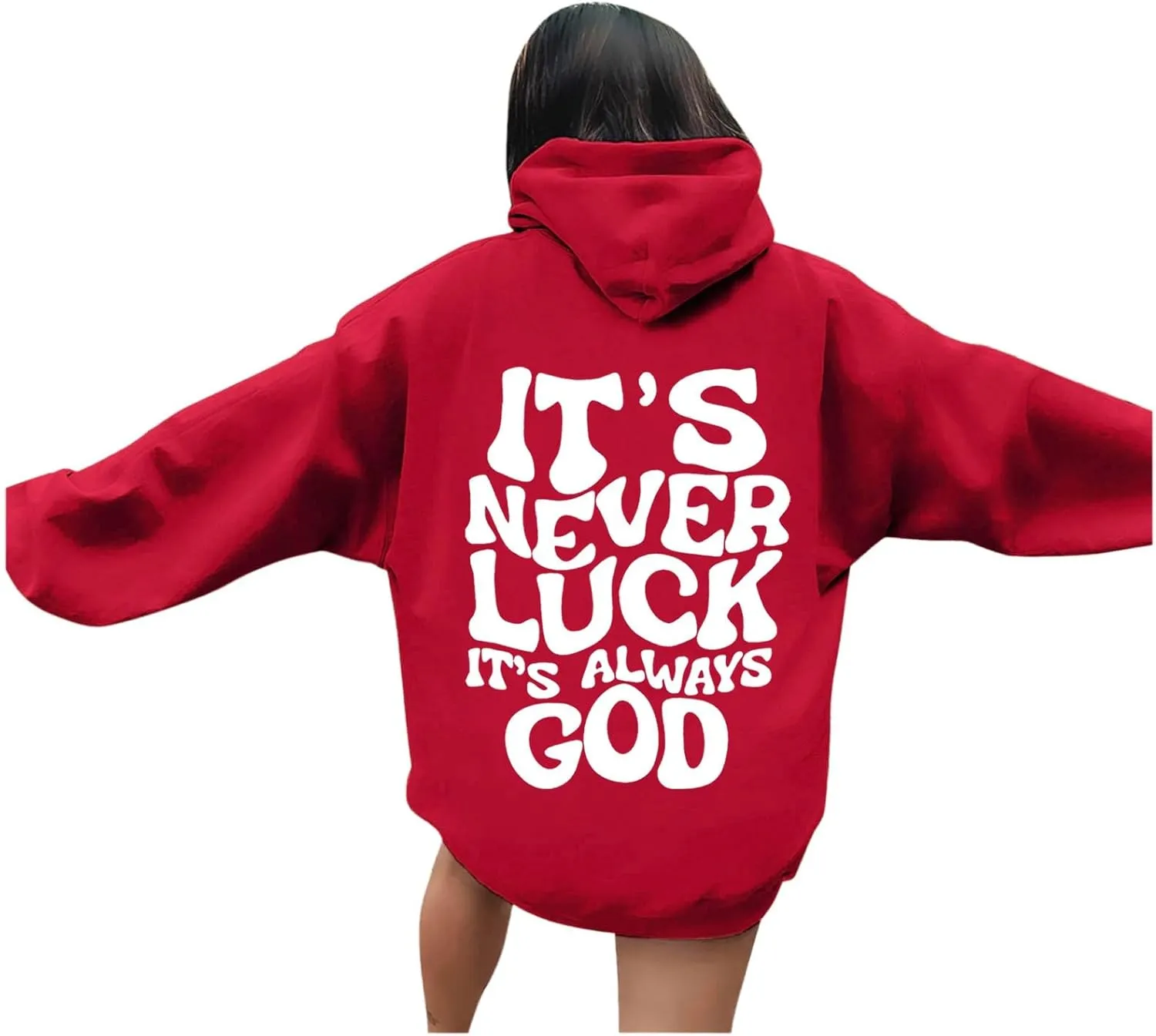 Cute Temperament Letter Print Sweatshirt for Womens Crewneck Casual Soft Hoodie Long Sleeve Comfort Pullover Home Suits