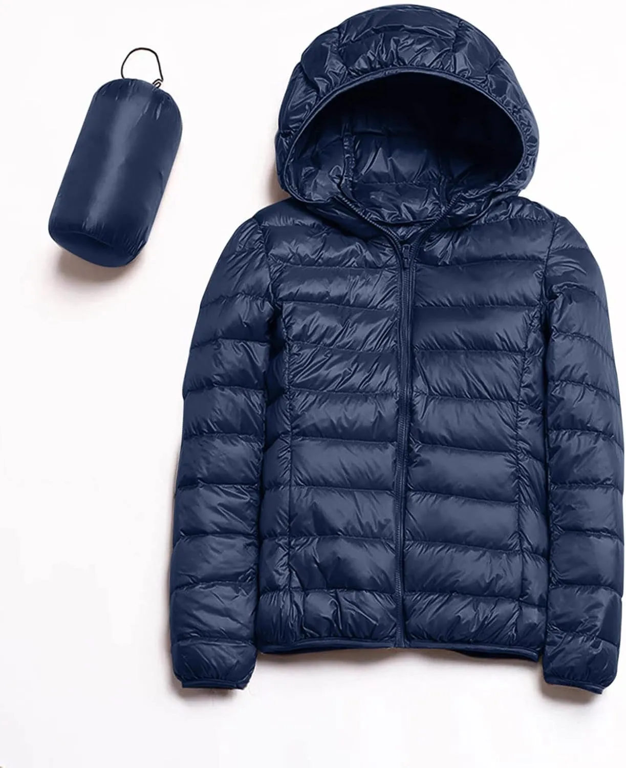 Down Coats for Women Packable Soft Padded Jacket Thicken Warm 2022 Fashion Travel Outwear with Pockets