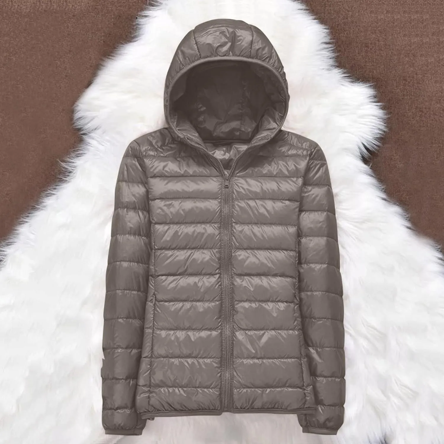 Down Coats for Women Packable Soft Padded Jacket Thicken Warm 2022 Fashion Travel Outwear with Pockets