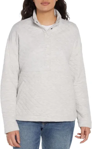 Eddie Bauer Women's Quilted Pullover, Womens Sweatshirts for Winter, Ladies Sweater and Pullover