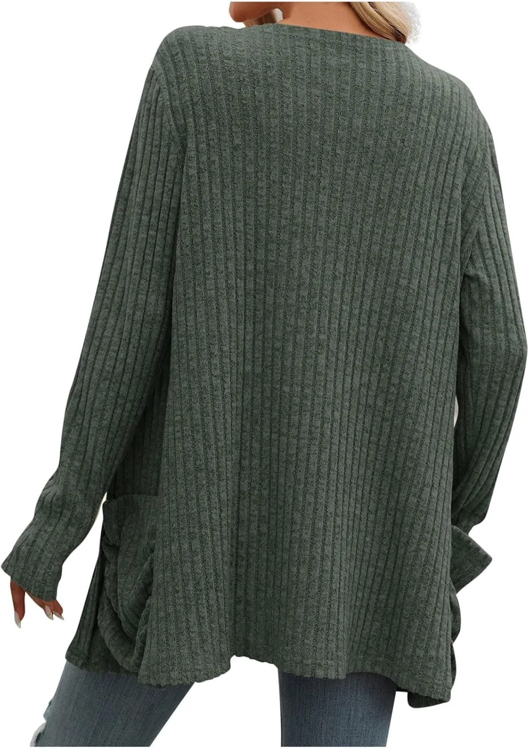 Fall Coats for Women 2025 Women's Open Front Casual Outwear Coats Long Sleeve Cardigan Sweaters 2025 Fall Cardigans