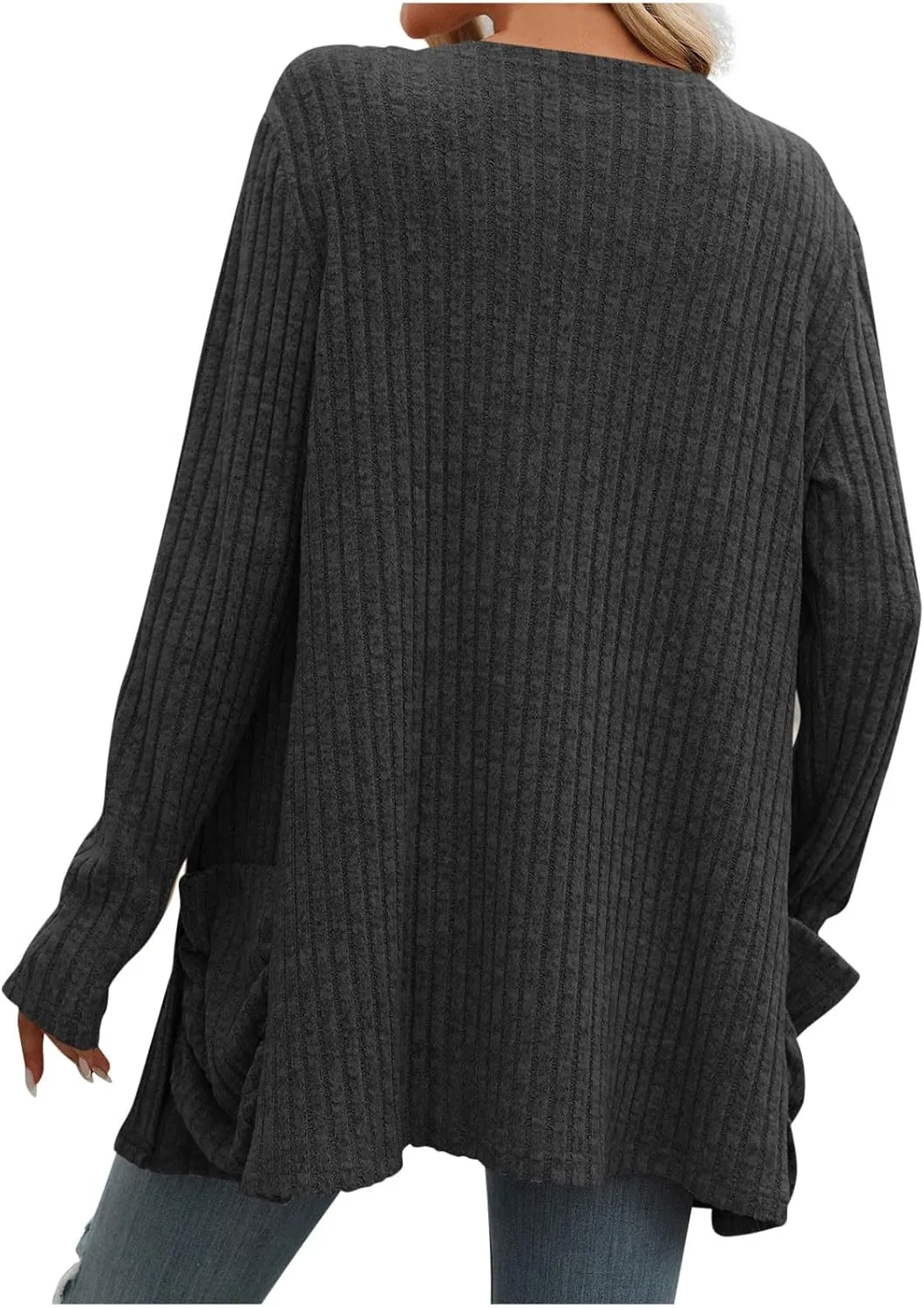 Fall Coats for Women 2025 Women's Open Front Casual Outwear Coats Long Sleeve Cardigan Sweaters 2025 Fall Cardigans