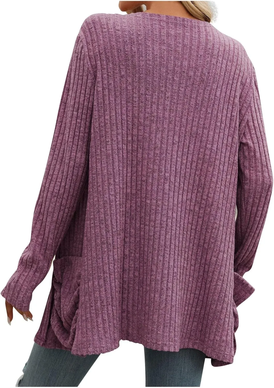 Fall Coats for Women 2025 Women's Open Front Casual Outwear Coats Long Sleeve Cardigan Sweaters 2025 Fall Cardigans
