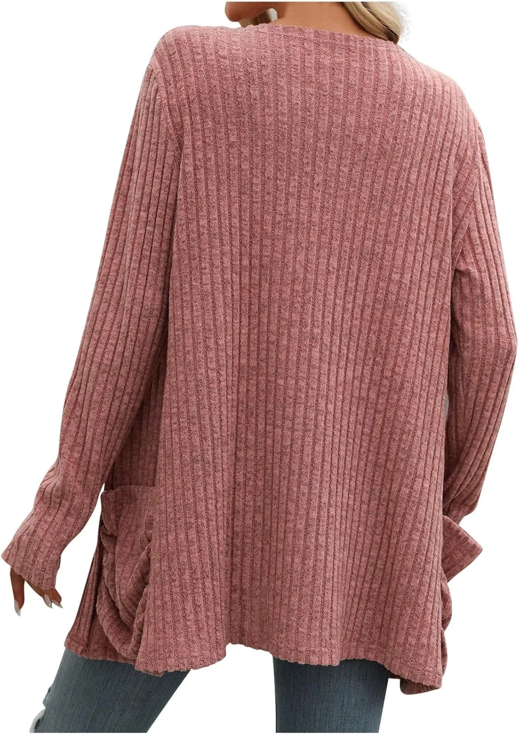 Fall Coats for Women 2025 Women's Open Front Casual Outwear Coats Long Sleeve Cardigan Sweaters 2025 Fall Cardigans
