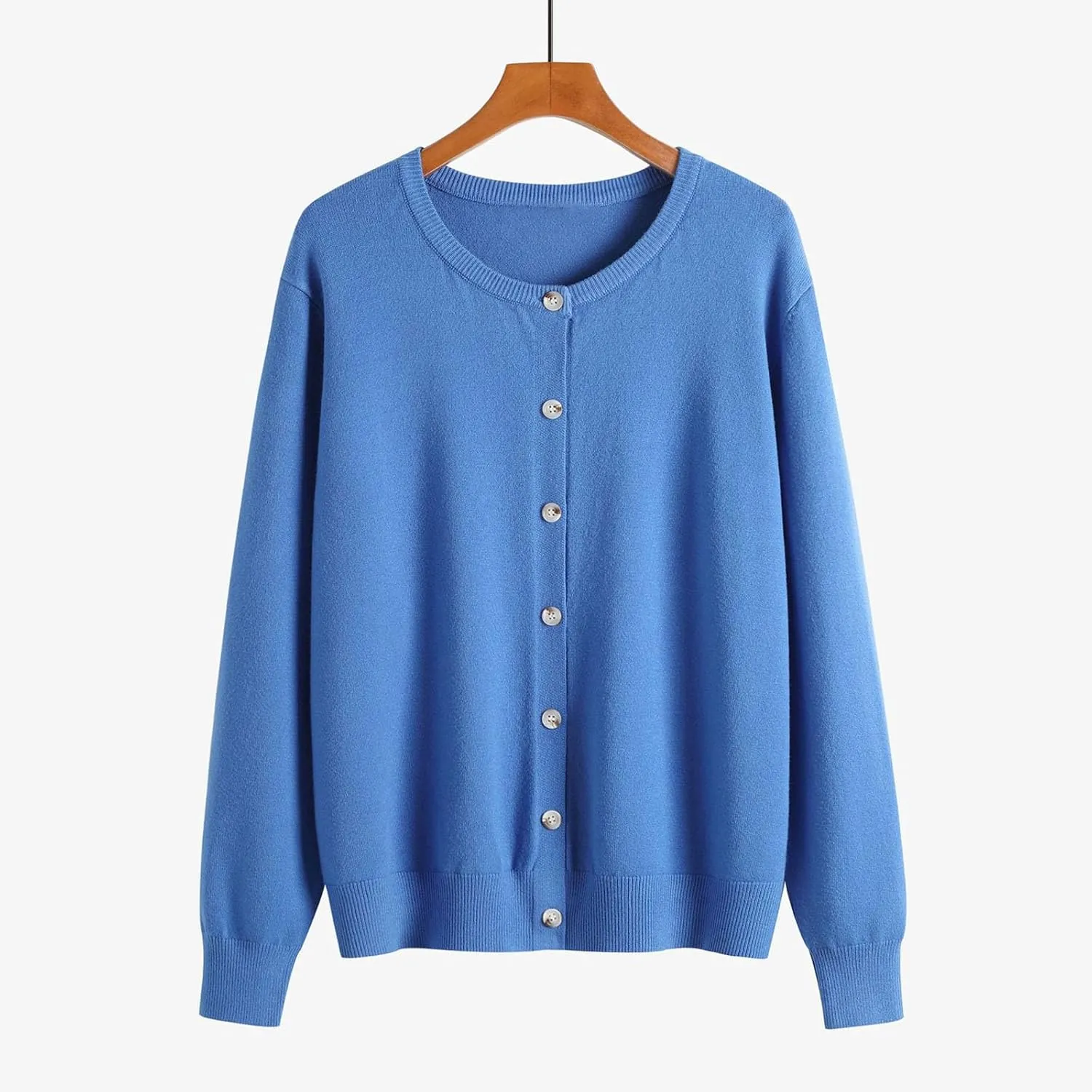 Fall Outfits for Women 2025 Long Sleeve Crewneck Button Down Sweaters Loose Fitted Casual Open Front Cardigans