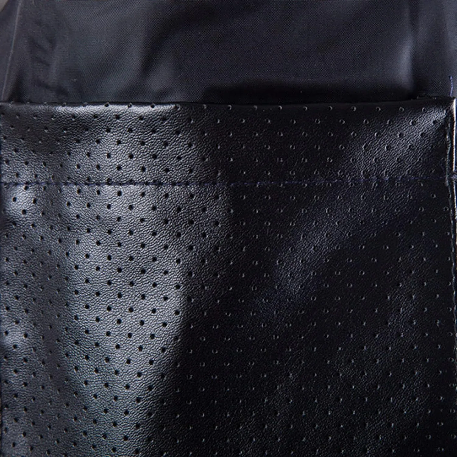 Faux Leather Jacket Mens Full Zip Quilted Racer Motorcycle PU Leather Black Vintage Biker Jacket with Pockets