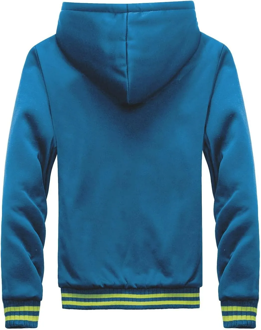 Fleece Hoodie Men Winter Thick Zipper Sweatshirts Workout Baseball Coat Casual Warm Hooded Pullover Jacket Sport Coats