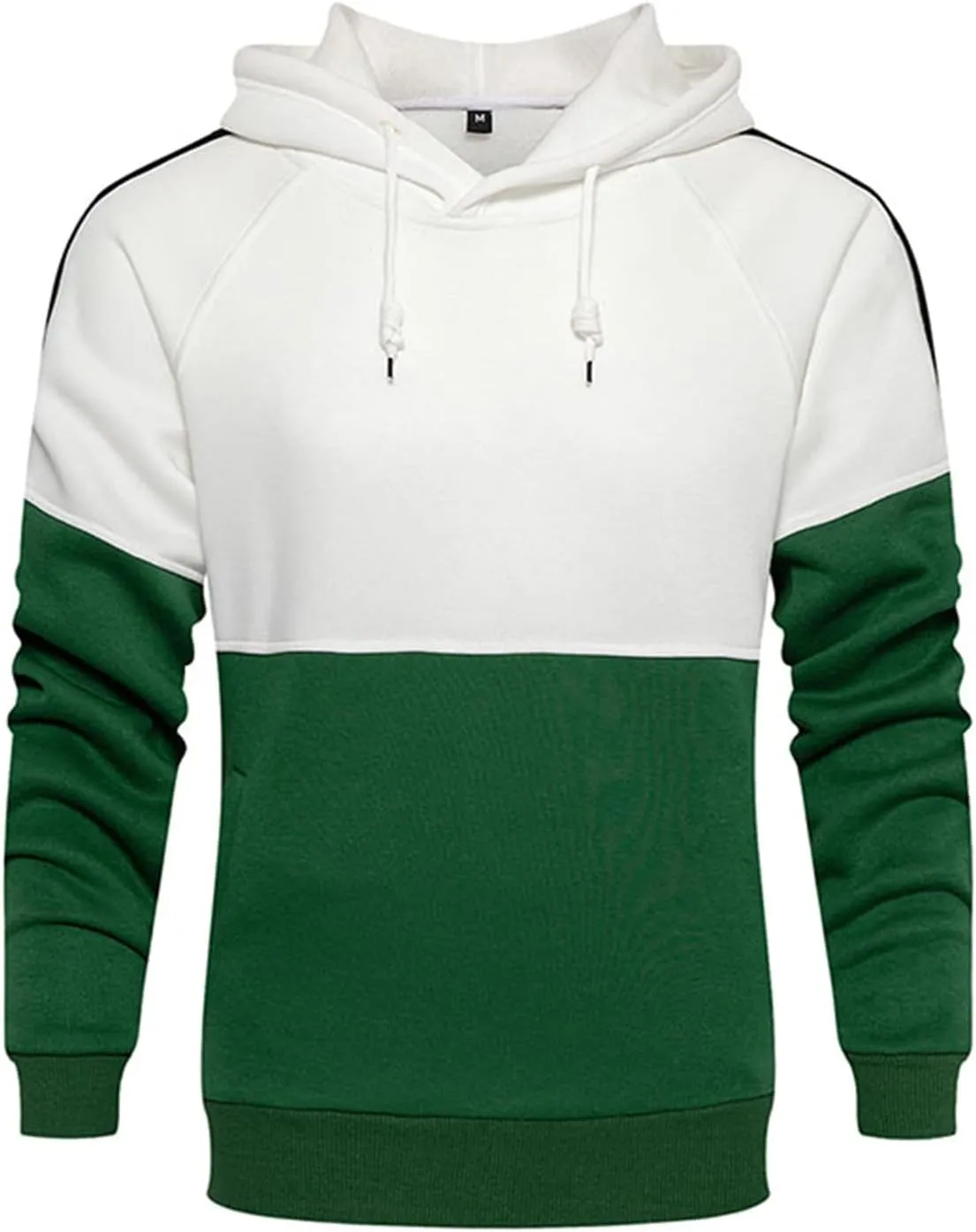Fleece Lined Hoodie For Mens Casual Camouflage Sports Sweatshirt Long Sleeve Zipper Hooded Jacket Coat