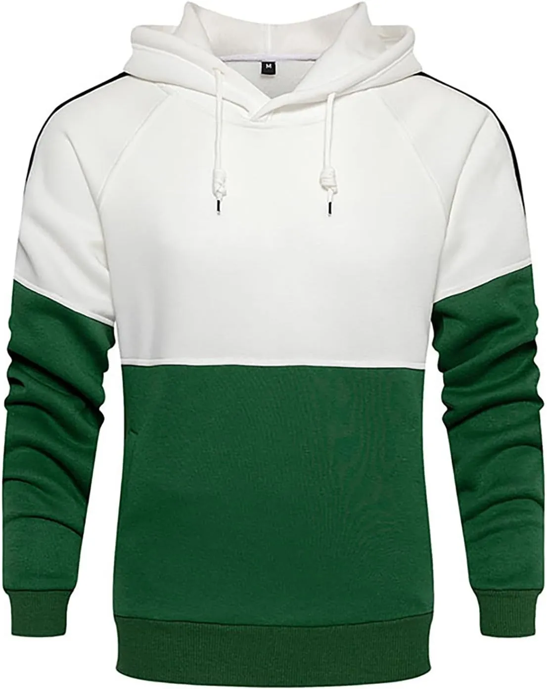 Fleece Lined Hoodie For Mens Casual Camouflage Sports Sweatshirt Long Sleeve Zipper Hooded Jacket Coat