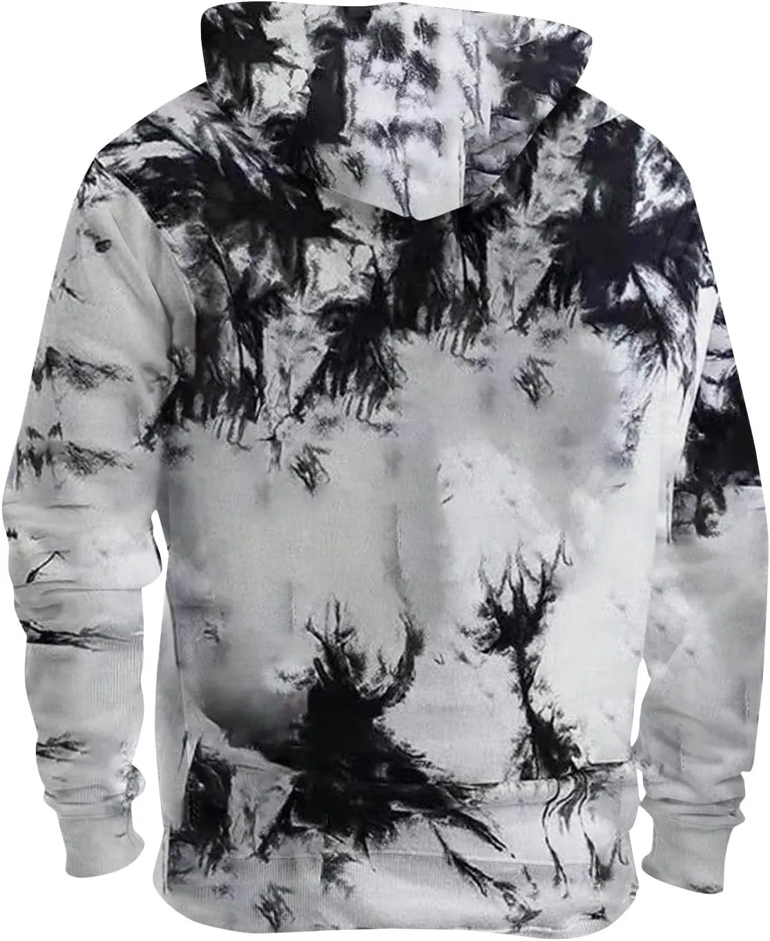 GOFULY Men'S Sweatshirts Tall Fashion Fall Tie Dye Hoodies Pullover Long Sleeve 2024 Winter Drawstring Shirts With Pockets