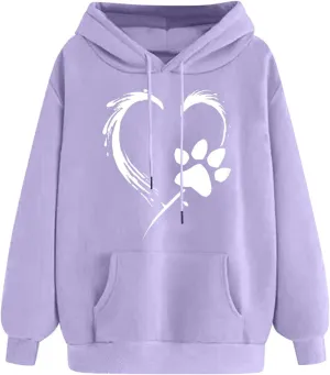 Graphic Hoodies for Women Oversized Drawstring Hooded Sweatshirts Comfy Plus Size Breathable Sweatshirt