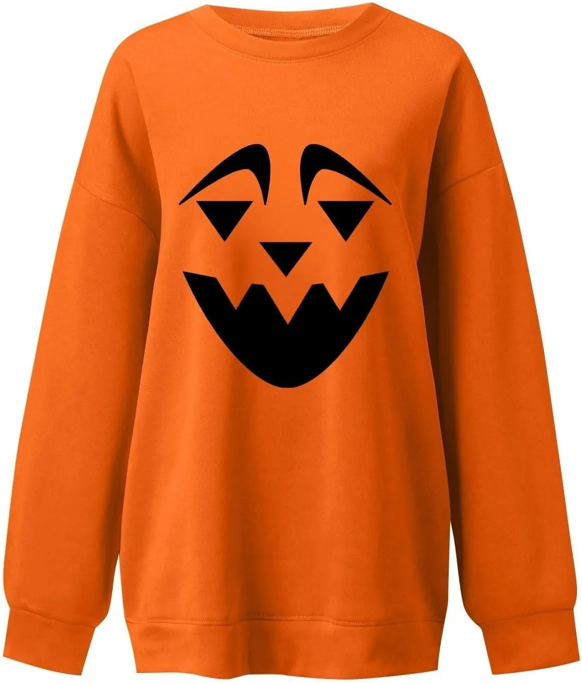 Halloween Sweatshirts for Women Fall Cute Graphic Crewneck Long Sleeve Pullover Loose Tunics Oversized Workout Hoodies