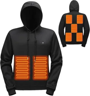 Heated Hoodie for Men and Women - USB Electric Warming Pullover Sweatshirt Coat