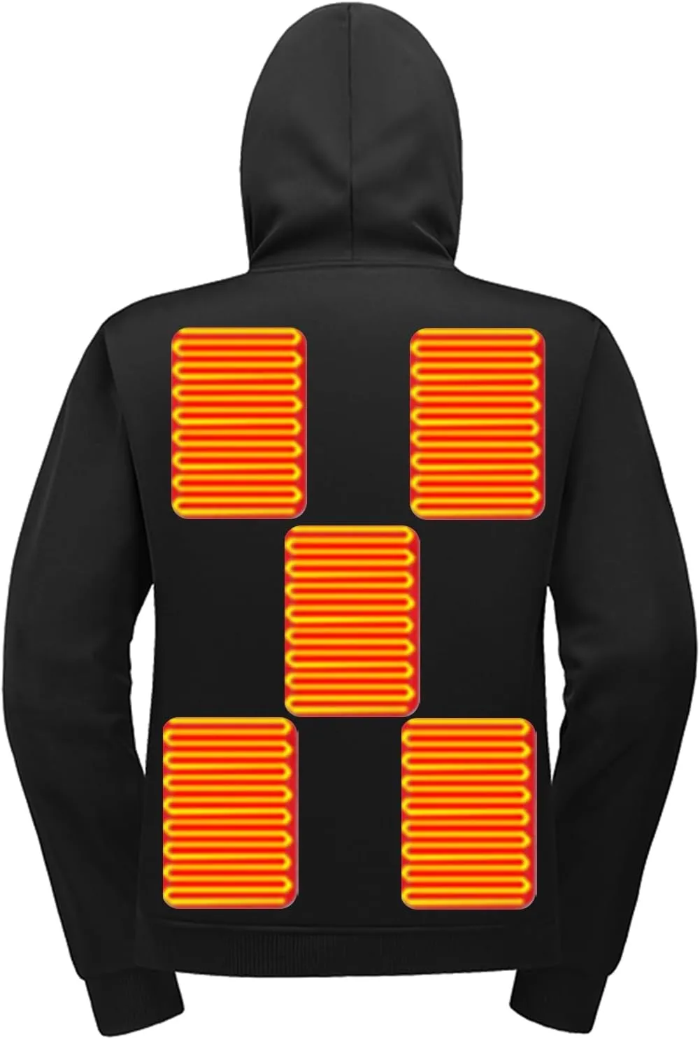 Heated Hoodie for Men and Women - USB Electric Warming Pullover Sweatshirt Coat