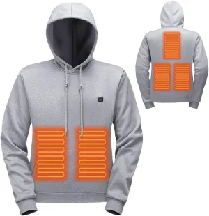 Heated Hoodies for Men&Women Heated Sweatshirt Hooded Lightweight Pullover Warm USB Electric Outdoor Winter Jackets