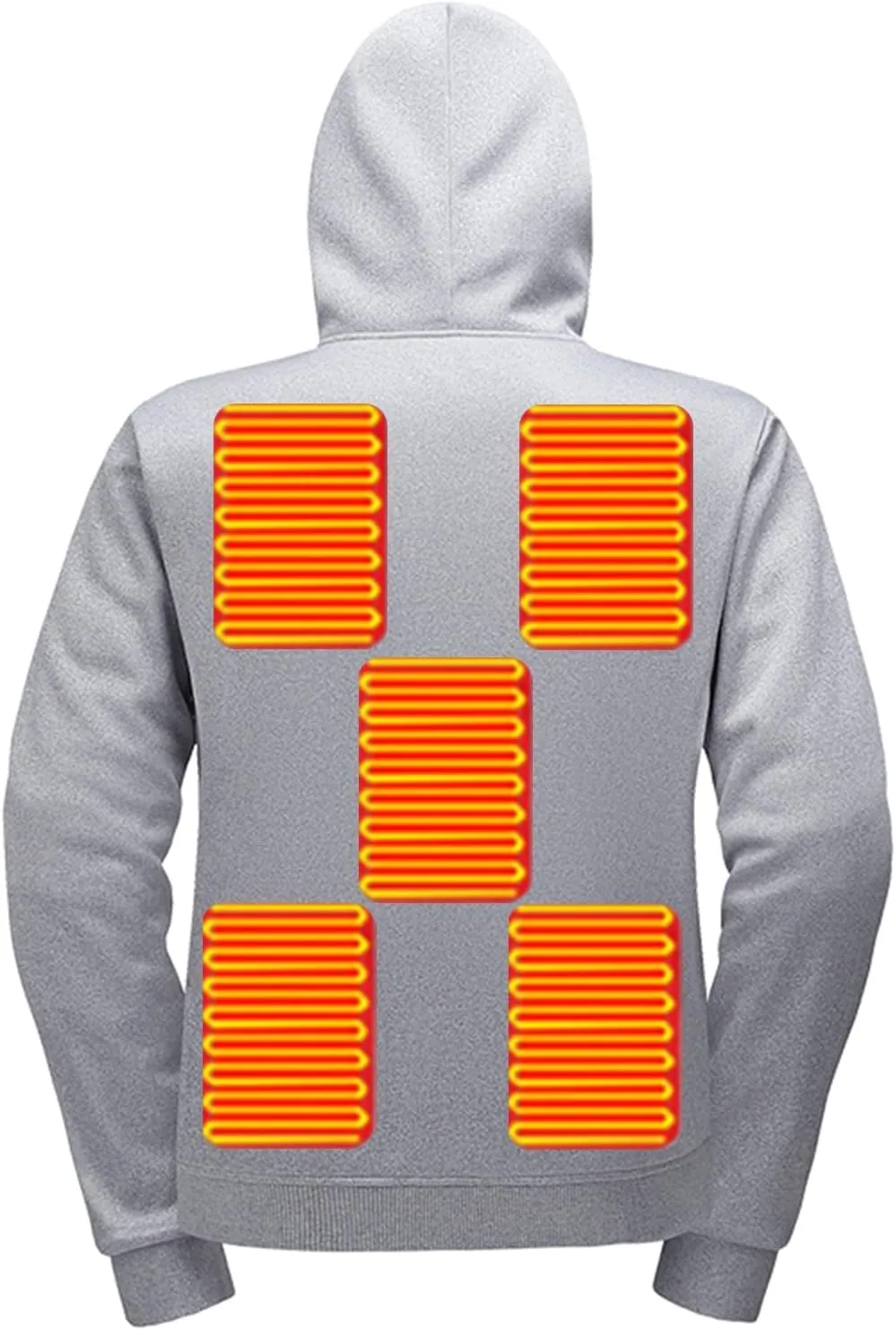 Heated Jacket, Heated Hoodies for Men&Women Lightweight Winter Warm USB Electric Outdoor Sweatshirts Jackets Unisex