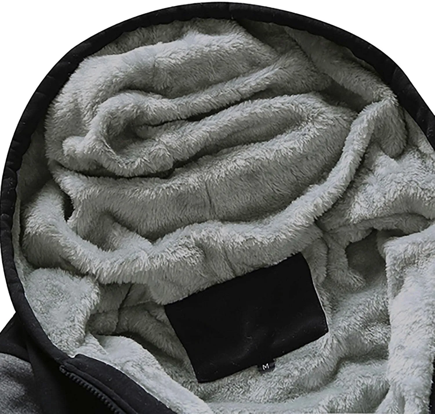 Heavyweight Winter Sweatshirt Thick Fleece Sherpa Lined Warm Jacket Big Tall Zip Up Mens Hoodie Outerwear Coats