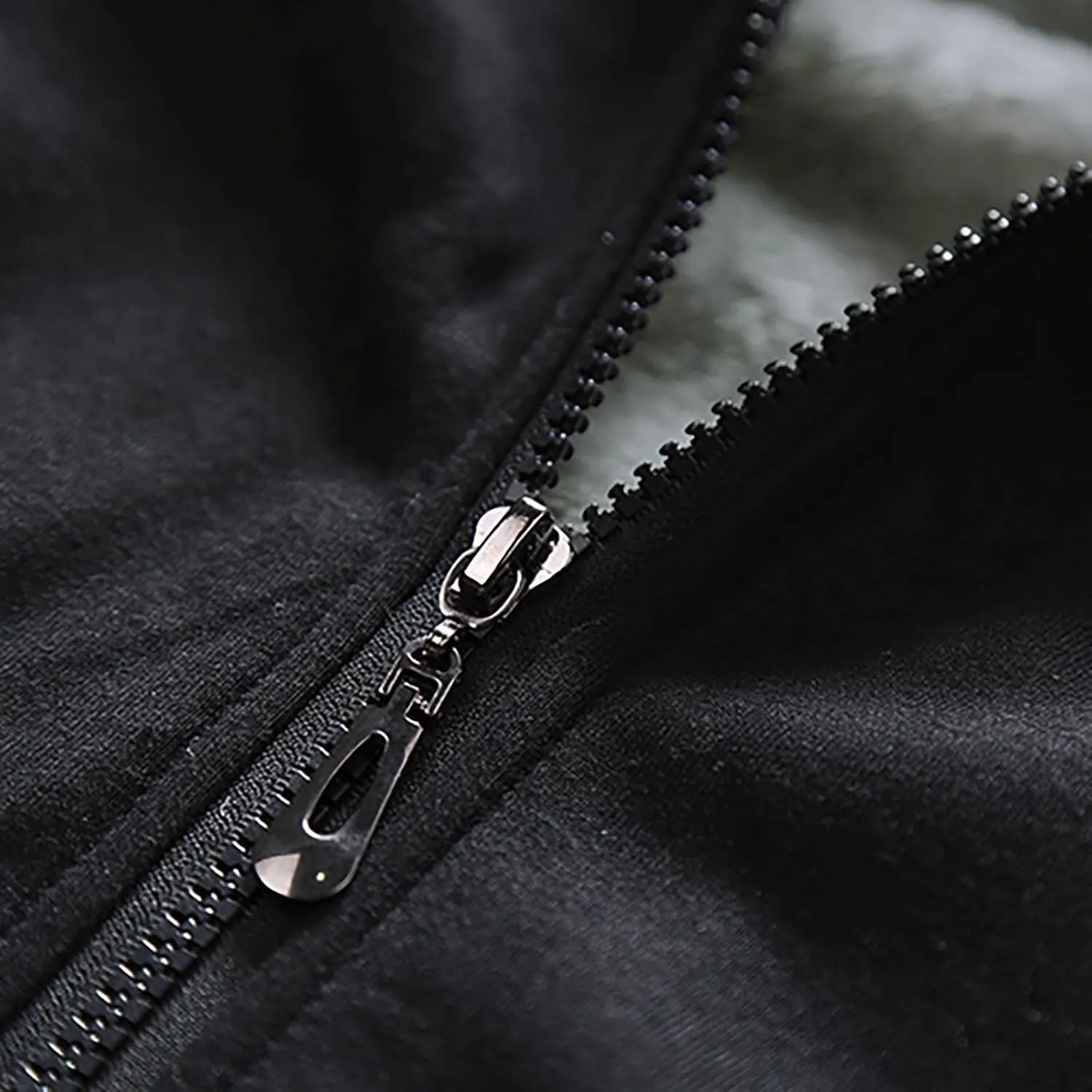 Heavyweight Winter Sweatshirt Thick Fleece Sherpa Lined Warm Jacket Big Tall Zip Up Mens Hoodie Outerwear Coats