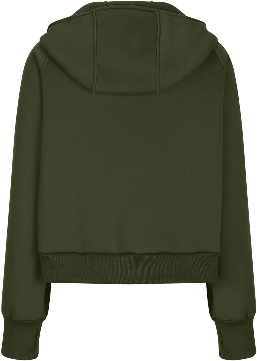 hlysgo Womens Zip Up Hoodie Cropped Sweatshirts Fleece Jackets Fall Outfits Oversized Casual Hoodies with Thumb Holes