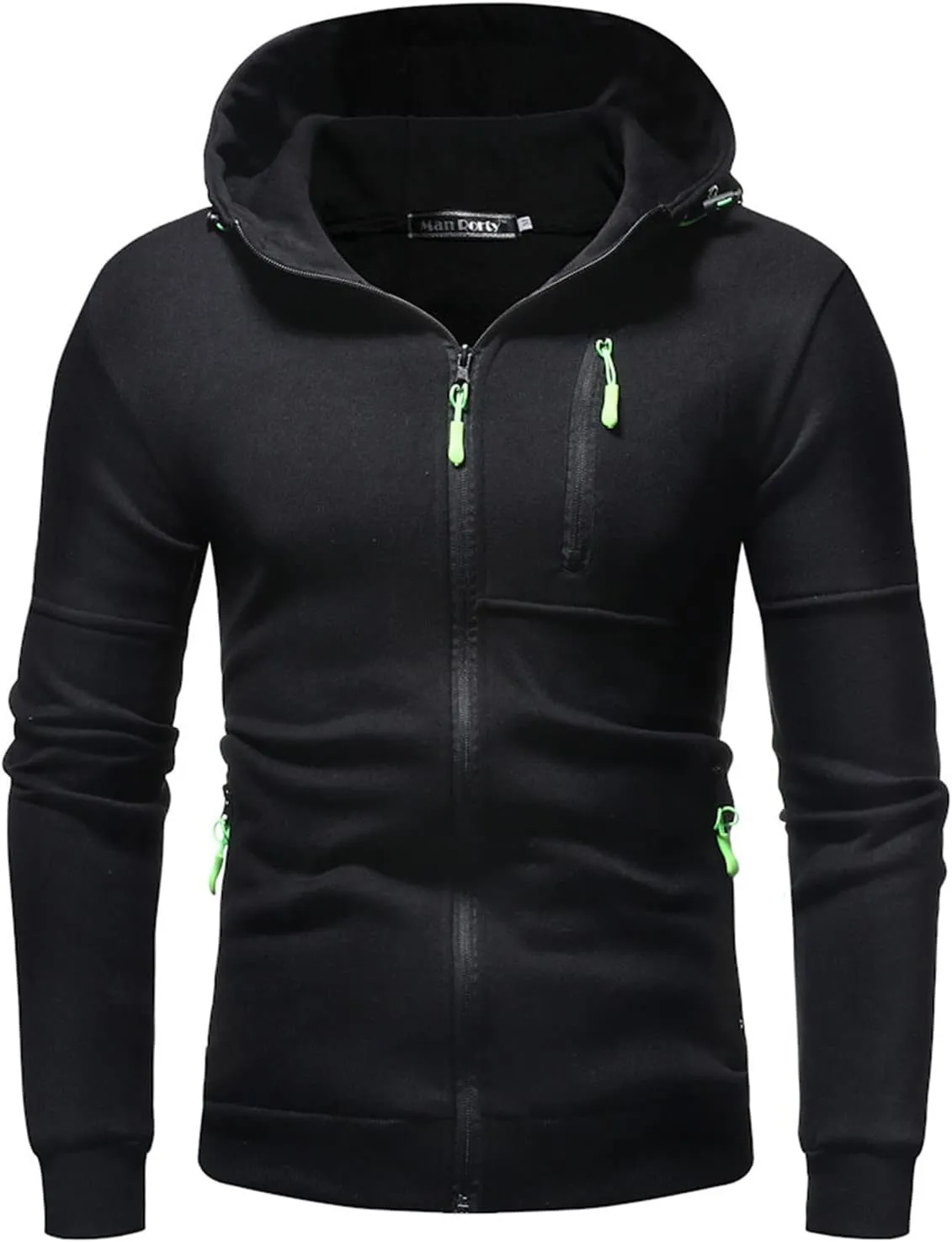 Hoodies for Men Zip Up Lightweight Casual Long Sleeve Hooded Jackets Sports Hooded Sweatshirts with Zipper Pockets