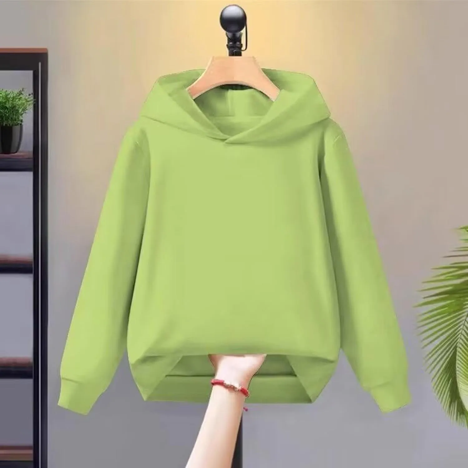 Kids Boys Girls Solid Classic Hoodies Soft Hooded Pullover Sweatshirts for Childrens Basic Cotton Hoodie School Tops