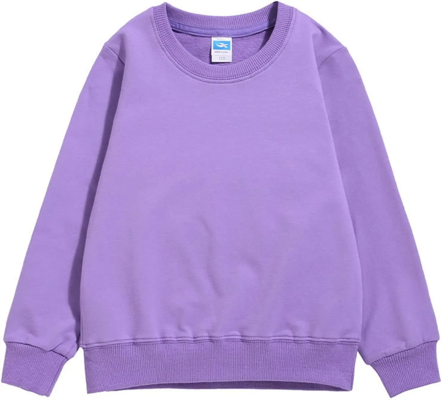 Kids Solid Long Sleeve Sweatshirt Toddler Baby Boys Girls Cotton Pullover Tops Little Girl Soft Casual Blouse Outfits