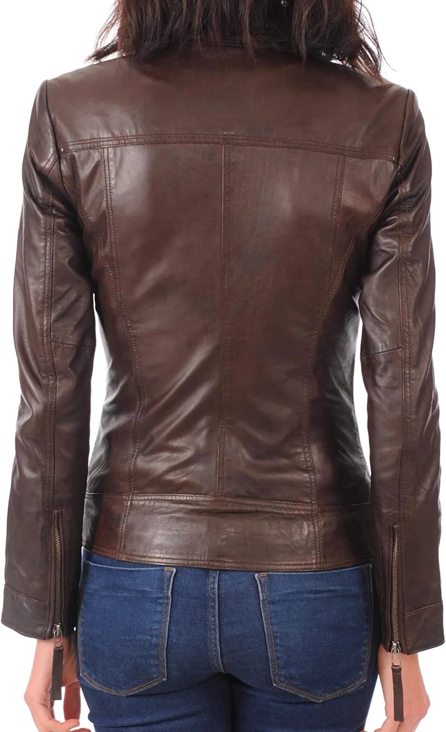 KYZER KRAFT Womens Leather Jacket Bomber Motorcycle Biker Real Lambskin Leather Jacket for Womens