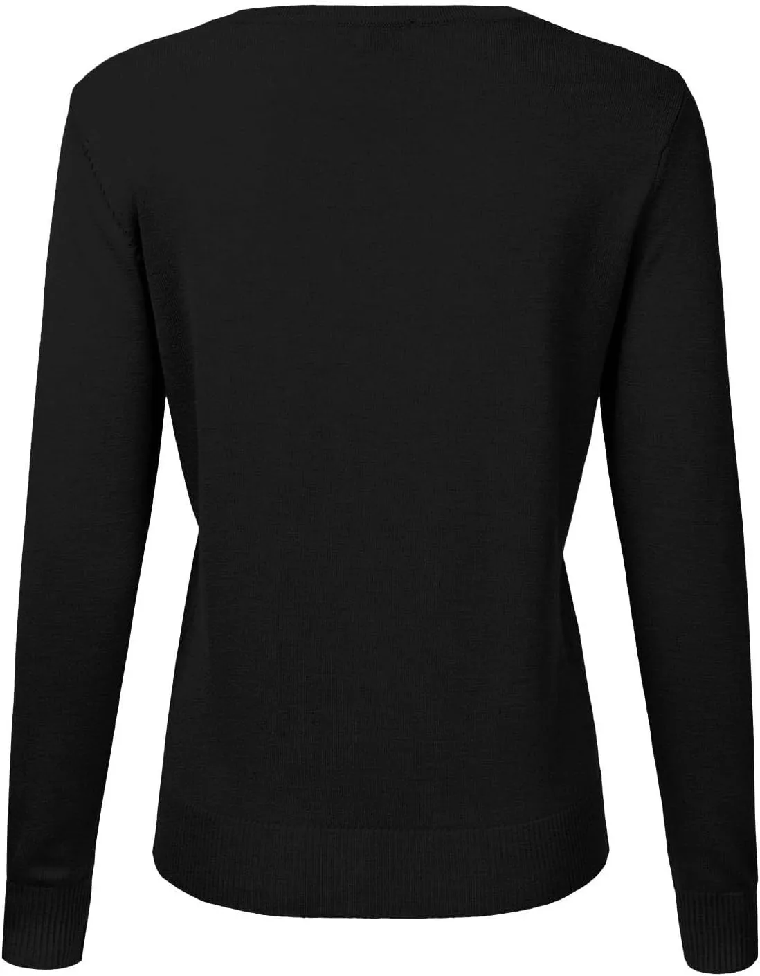 Ladies Button Round Neck Long Sleeve Soft Knitted Cardigan Sweater Women Cardigans for Women Plus Size Pockets
